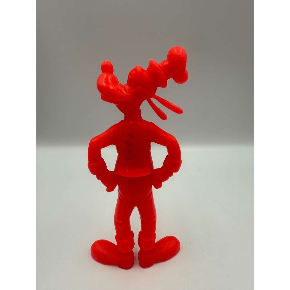 Vintage 1971 Marx Disney‎ Goofy Plastic Figure Red 6 Inch Walt Disney Prod USA
